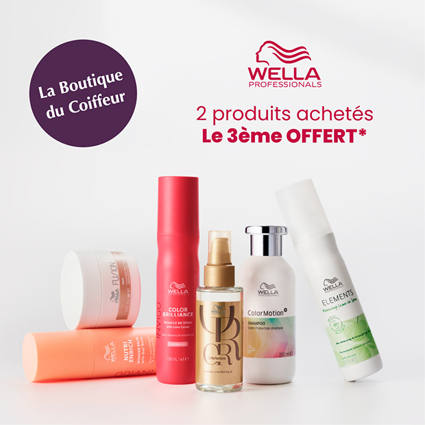 Wella Professionals : 2 produits achetés, le 3e offert